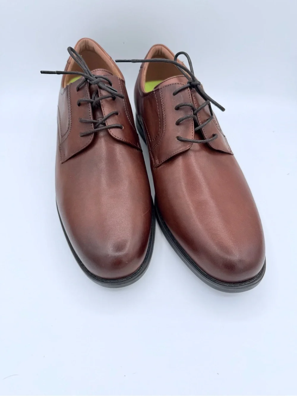 Florsheim Men Comfortech 13 EEE Plain Toe Oxford Cognac Leather Dress Shoes